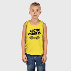 Майка детская хлопок Arctic Monkeys, цвет: желтый — фото 2