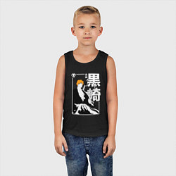 Майка детская хлопок Тысячилетняя война - Ичиго - Блич, цвет: черный — фото 2