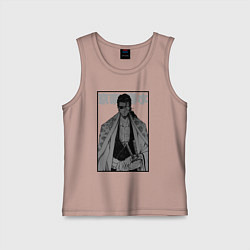 Майка детская хлопок Сюнсуй Кьёраку - Блич, цвет: пыльно-розовый