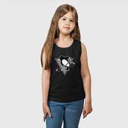Майка детская хлопок Питтсбург Пингвинз серый, цвет: черный — фото 2