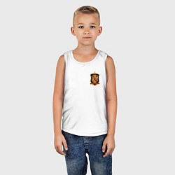 Майка детская хлопок Сборная Испании логотип, цвет: белый — фото 2