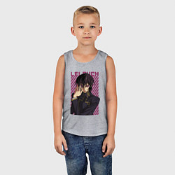 Майка детская хлопок Лелуш Черный принц, цвет: меланж — фото 2