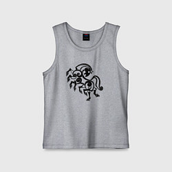 Майка детская хлопок Слейпнир конь бога Одина, цвет: меланж