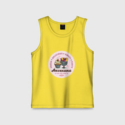 Майка детская хлопок Ангелина new, цвет: желтый