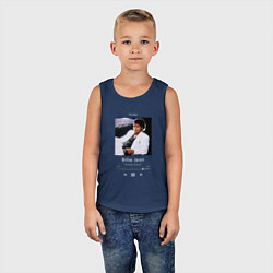 Майка детская хлопок Майкл Джексон Billie Jean, цвет: тёмно-синий — фото 2