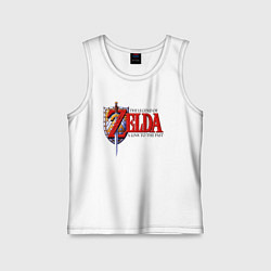 Майка детская хлопок The Legend of Zelda game, цвет: белый