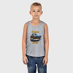 Майка детская хлопок Ретро автомобиль Buick Roadmaster, цвет: меланж — фото 2