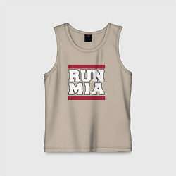 Майка детская хлопок Run Miami Heat, цвет: миндальный