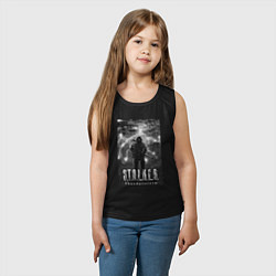 Майка детская хлопок Stalker thunderstorm, цвет: черный — фото 2