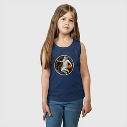 Майка детская хлопок Нет крови нет фола, цвет: тёмно-синий — фото 2