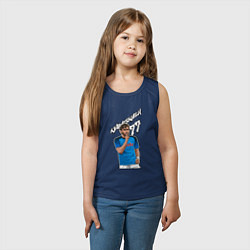 Майка детская хлопок Хвича Кварацхелия Наполи 77, цвет: тёмно-синий — фото 2