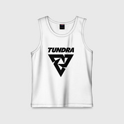 Майка детская хлопок Tundra esports logo, цвет: белый