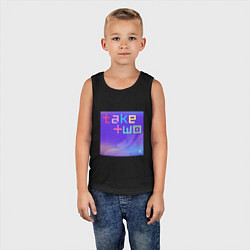 Майка детская хлопок BTS Take Two, цвет: черный — фото 2