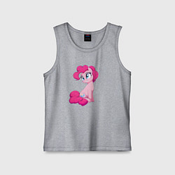 Майка детская хлопок Пинки Пай, цвет: меланж