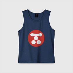 Майка детская хлопок Клан Мори Total War: Shogun 2, цвет: тёмно-синий