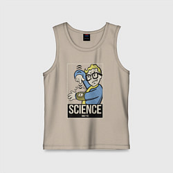 Майка детская хлопок Vault science, цвет: миндальный