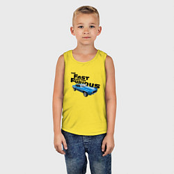 Майка детская хлопок Chevrolet Camaro SS, цвет: желтый — фото 2