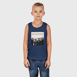Майка детская хлопок Тру фанат Joy Division, цвет: тёмно-синий — фото 2