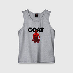 Майка детская хлопок GOAT - Mike Tyson, цвет: меланж