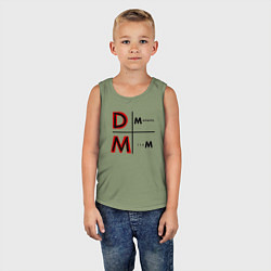 Майка детская хлопок Depeche Mode - Memento Mori Logo, цвет: авокадо — фото 2
