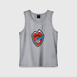 Майка детская хлопок Армения клуб, цвет: меланж