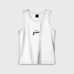 Майка детская хлопок Keep it Fun, цвет: белый