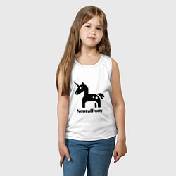 Майка детская хлопок Neural Pony, цвет: белый — фото 2