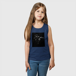 Майка детская хлопок Xo weeknd, цвет: тёмно-синий — фото 2