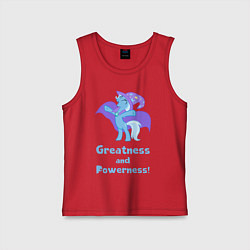 Майка детская хлопок Величие и могущество Трикси, цвет: красный