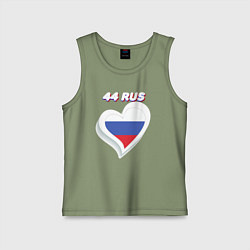 Майка детская хлопок 44 регион Костромская область, цвет: авокадо