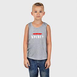 Майка детская хлопок Depeche Mode - Spirit logo, цвет: меланж — фото 2