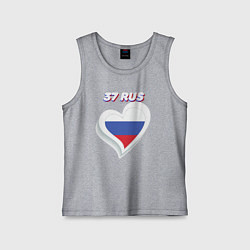 Майка детская хлопок 37 регион Ивановская область, цвет: меланж