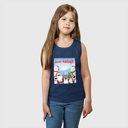 Майка детская хлопок Мы идем в 2024, цвет: тёмно-синий — фото 2