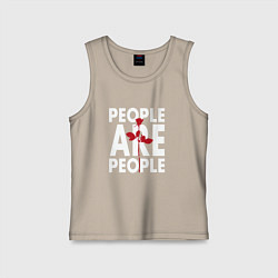 Майка детская хлопок Depeche Mode - People are people rose, цвет: миндальный