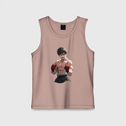 Майка детская хлопок Злой парень, цвет: пыльно-розовый