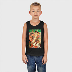 Майка детская хлопок One-Punch Man: Сайтама и Кинг, цвет: черный — фото 2