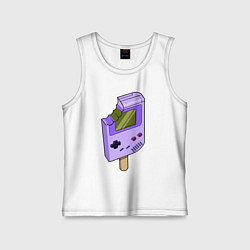 Майка детская хлопок Sweet game boy, цвет: белый