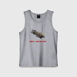 Майка детская хлопок Red Alert: Дирижабль Киров, цвет: меланж