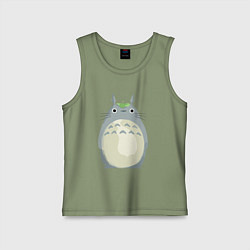 Майка детская хлопок Neighbor Totoro, цвет: авокадо