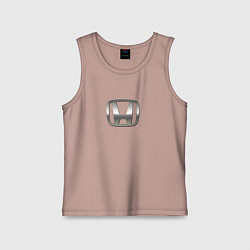 Детская майка Honda logo auto grey