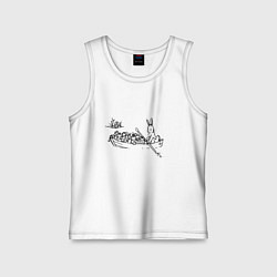 Майка детская хлопок Дед Мазии и заяц на лодке, цвет: белый