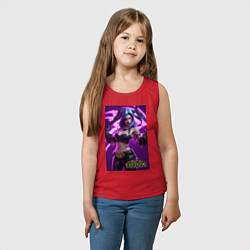 Майка детская хлопок League of Legends Akali Kda, цвет: красный — фото 2