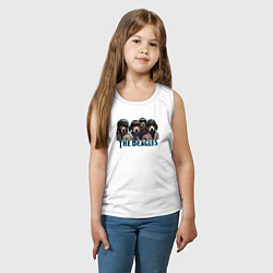 Майка детская хлопок Beatles beagles, цвет: белый — фото 2