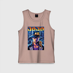 Майка детская хлопок Jojo - Jotaro Kujo ai art, цвет: пыльно-розовый