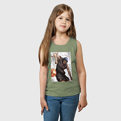 Майка детская хлопок Баскетбол Куроко Дайки Аоминэ, цвет: авокадо — фото 2