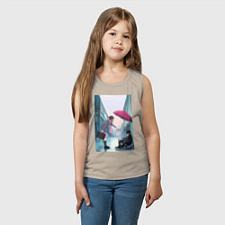 Майка детская хлопок Хиёри Ики Ято, цвет: миндальный — фото 2