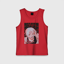 Майка детская хлопок Джузо Сузуя следователь, цвет: красный