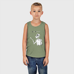 Майка детская хлопок Fad Gadget - Tovey live, цвет: авокадо — фото 2
