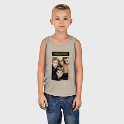 Майка детская хлопок Depeche Mode - Singles, цвет: миндальный — фото 2