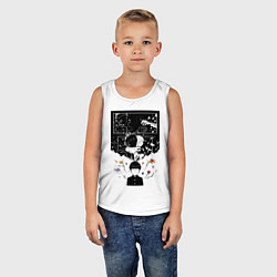 Майка детская хлопок Моб Психо Шигэо Кагэяма, цвет: белый — фото 2